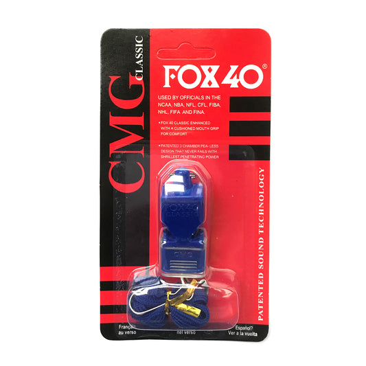 Coach & Refereewhistle with Lanyard - Fox 40 Classic Blue