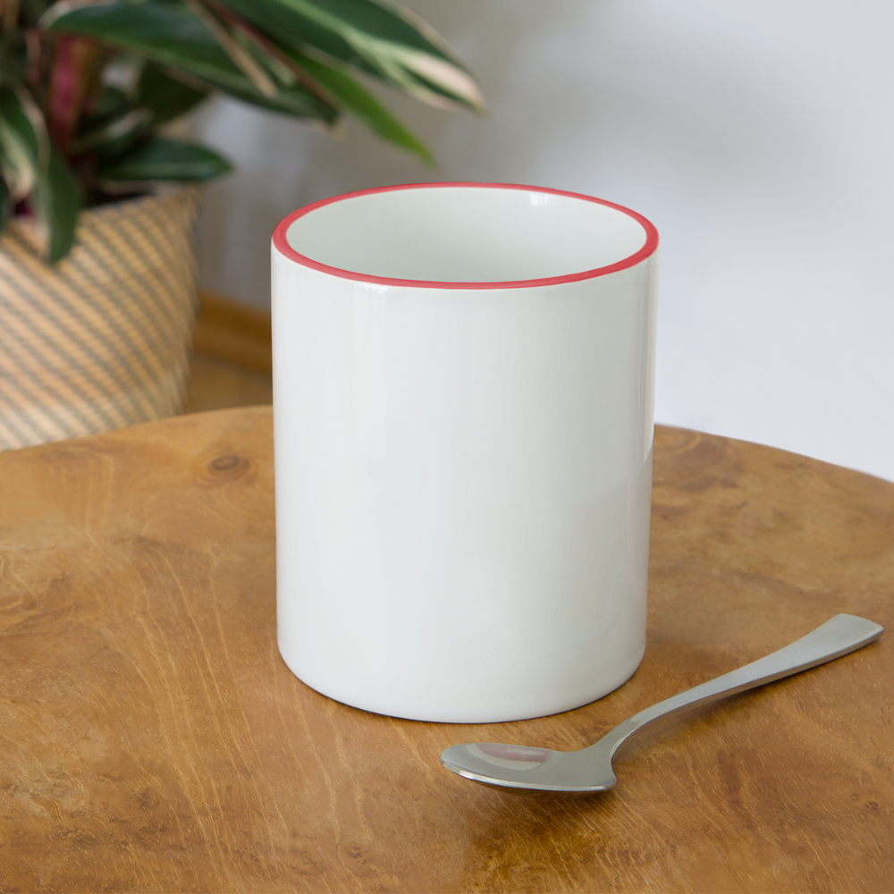 Contrasting Mug NL-01 - white/red
