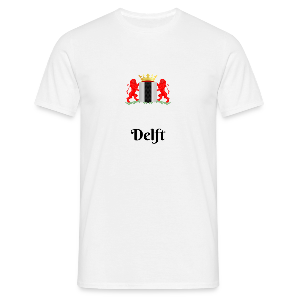 Delft- T-Shirt Heren - white