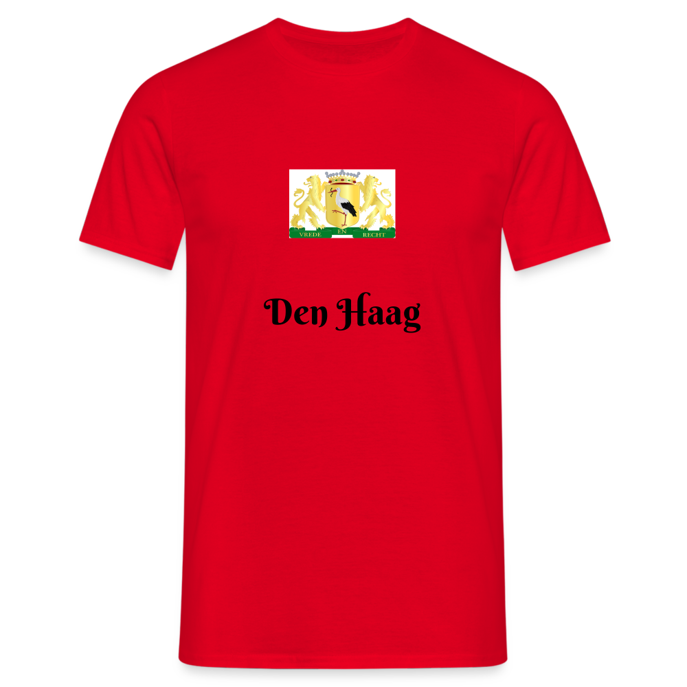 Den Haag- T-Shirt Heren - red
