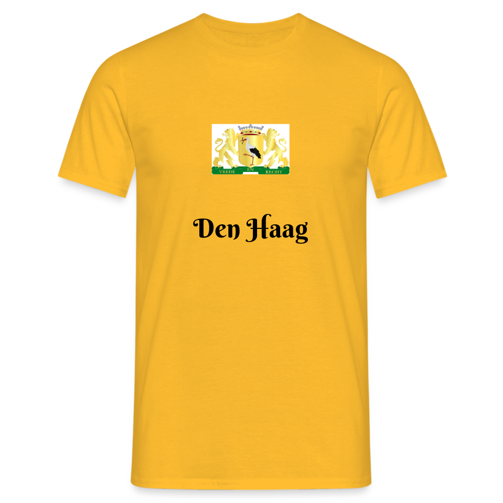 Den Haag- T-Shirt Heren - yellow