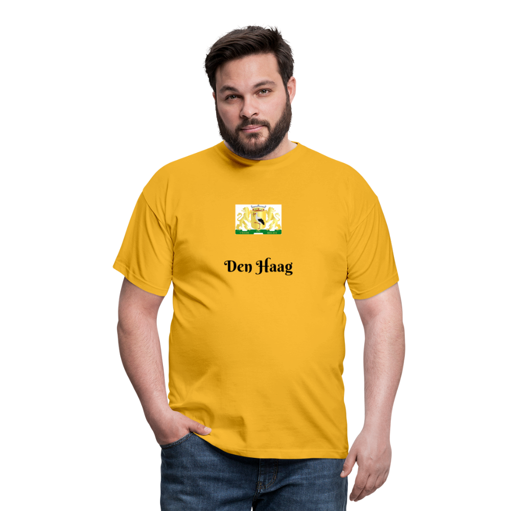 Den Haag- T-Shirt Heren - yellow