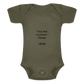 Baby Tri-Blend Short Sleeve Bodysuit - olive