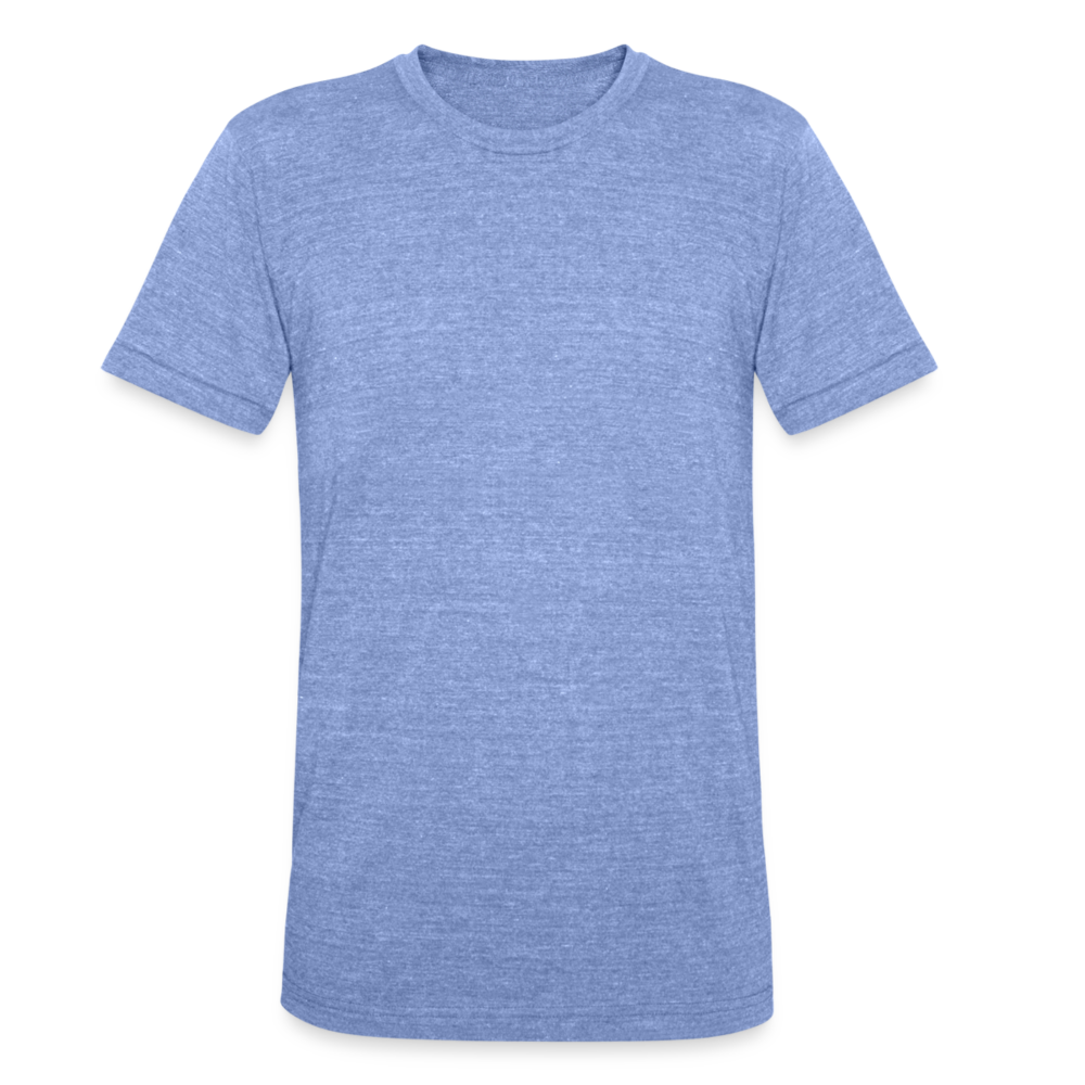 Unisex Tri-Blend T-Shirt by Bella & Canvas - heather blue
