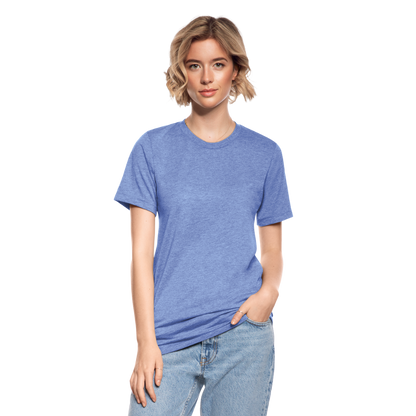 Unisex Tri-Blend T-Shirt by Bella & Canvas - heather blue