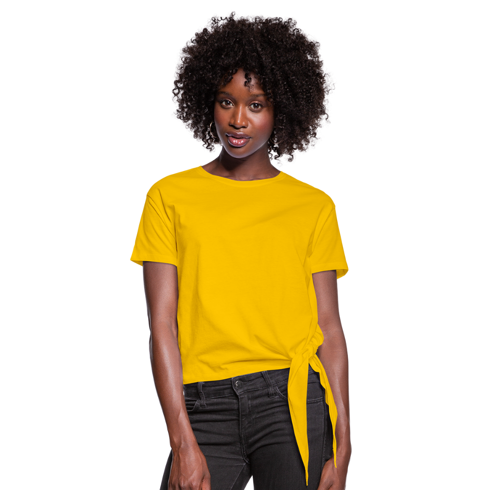 Women’s Knotted T-Shirt - sun yellow