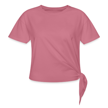 Women’s Knotted T-Shirt - mauve
