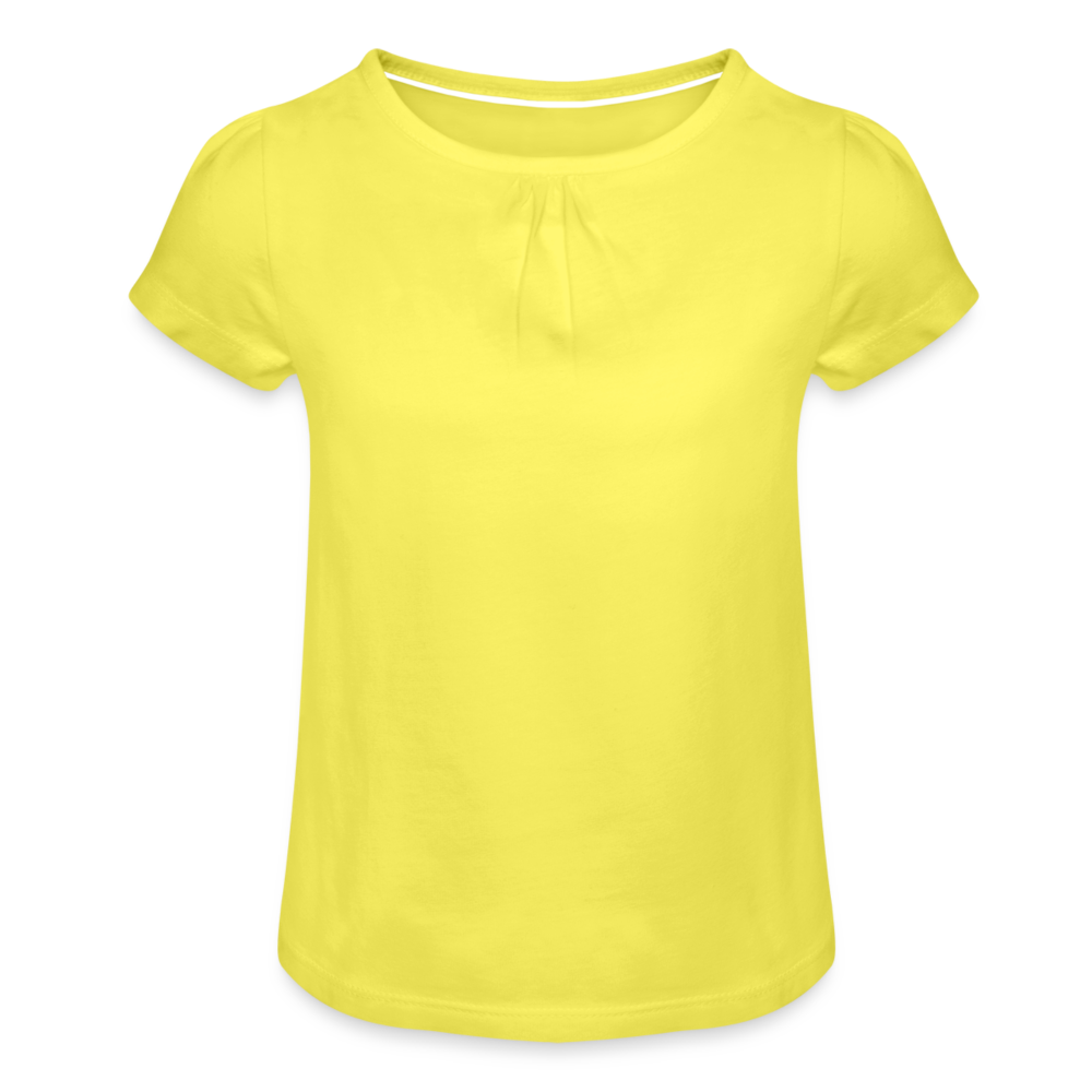 Girl’s T-Shirt with Ruffles - yellow