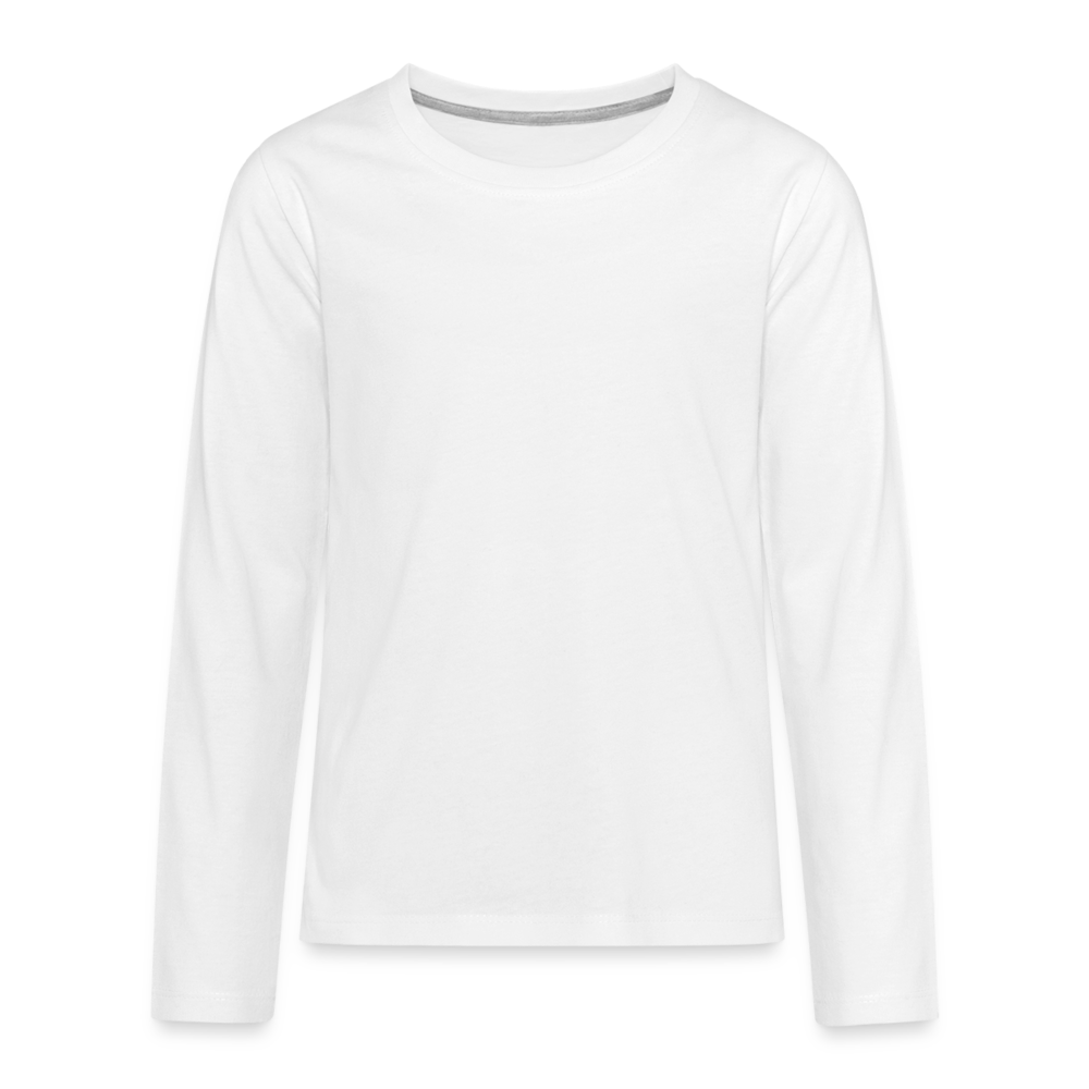 Teenagers' Premium Longsleeve Shirt - white