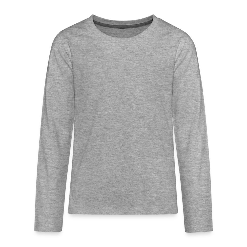 Teenagers' Premium Longsleeve Shirt - heather grey