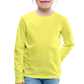Kids' Premium Longsleeve Shirt - yellow