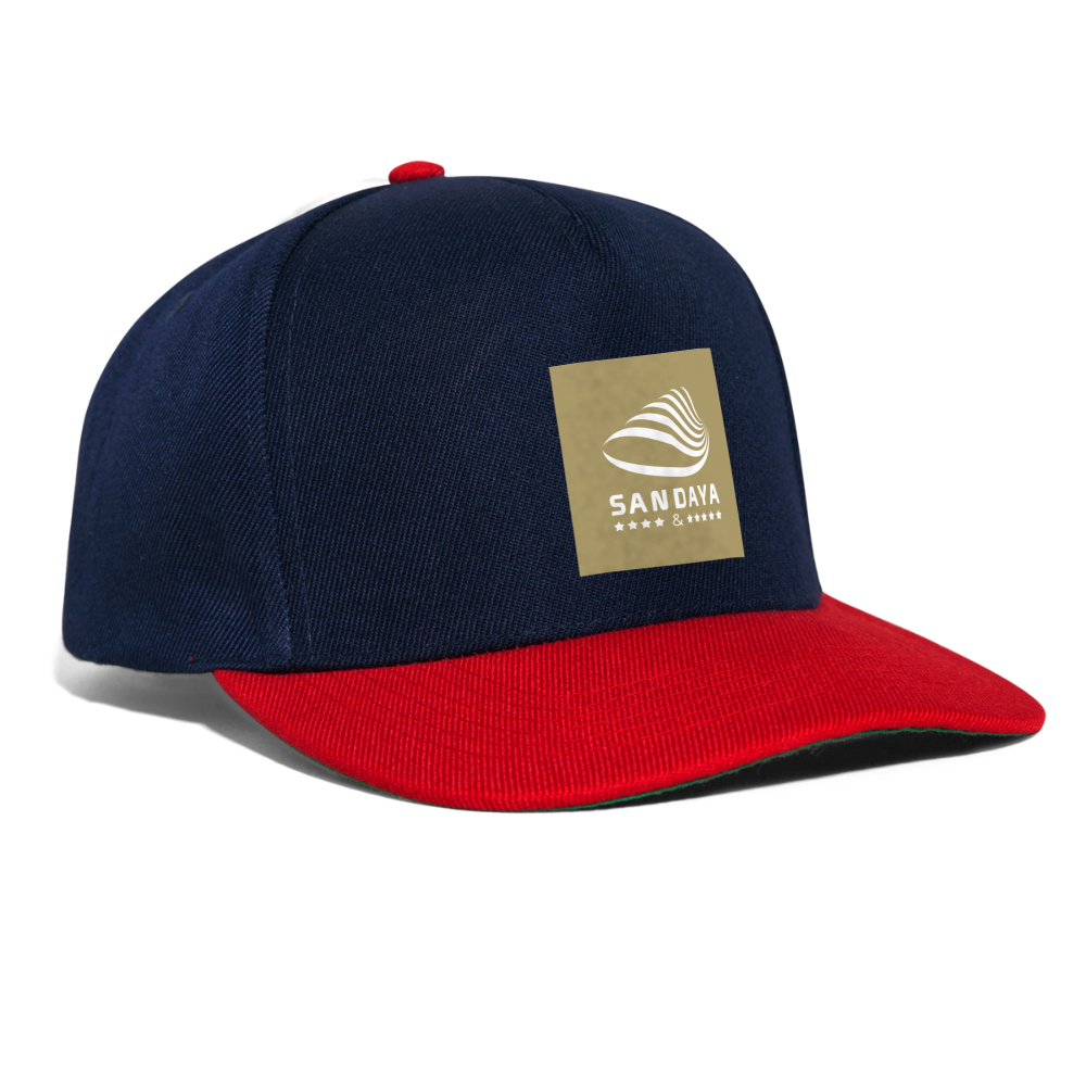 Snapback Cap - navy/red